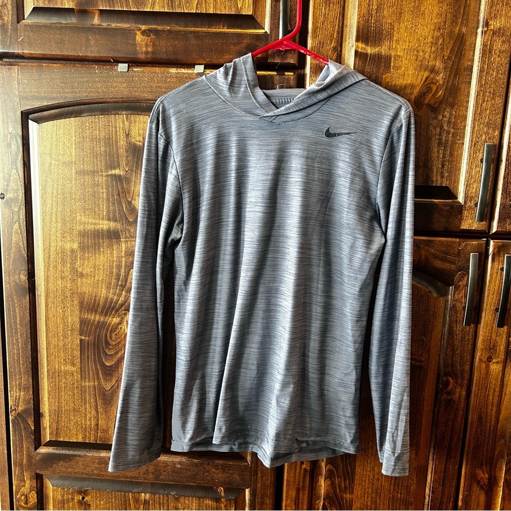 Nike Dry Fit hooded long sleeve tshirt